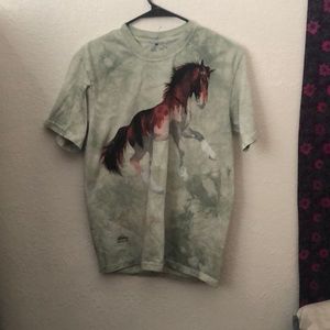 Tie dye horse shirt
